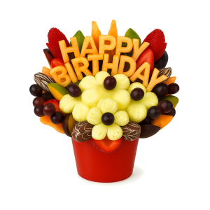 HAPPY BIRTHDAY Fruit Bouquets (3 sizes only)